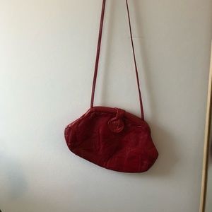 Vintage Red Leather Purse